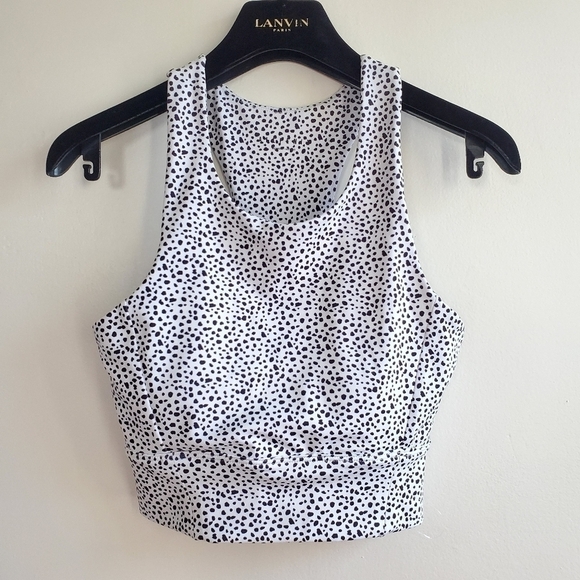 Anthropologie All Fenix Printed Racerback Animal Print Sports Bra New Size Small - Picture 7 of 11